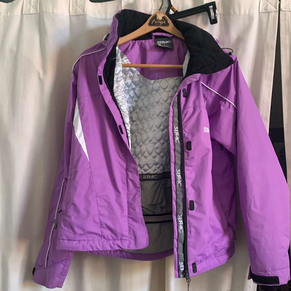 Ski coat purple serac